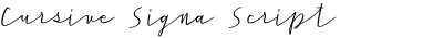 Cursive Signa Script Oblique R